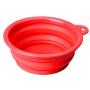 Meiliss Multifunctional Collapsible Silicone Bowl for Pets Retractable Travel Portable Water Bowl Frisbee Toy for Cats and Dogs (Random Color)