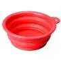 Meiliss Multifunctional Collapsible Silicone Bowl for Pets Retractable Travel Portable Water Bowl Frisbee Toy for Cats and Dogs (Random Color)
