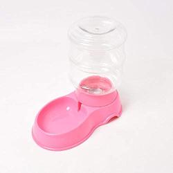 FairOnly Convenient Life 3.5L Automatic Gravity Drinking Fountain Bowl for Pet Dog Cat 321728cm Pink
