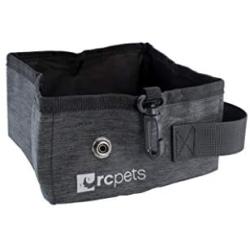 RC Pets On The Go Bowl, Dog Travel Bowl, Heather Black