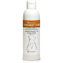 VetOne - Vetraseb C4% Chlorhexidine 4% Shampoo + PS Shampoo for Dogs & Cats - 8oz
