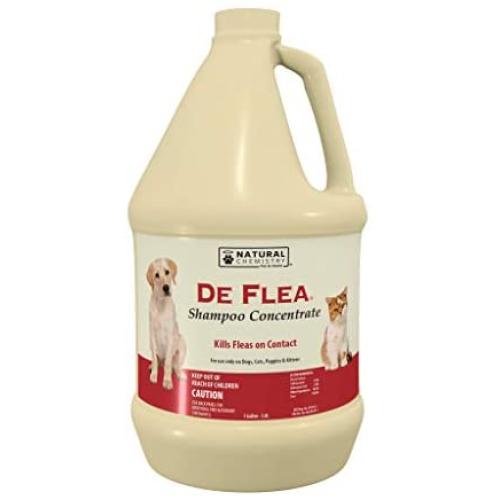 Natural Chemistry De Flea Concentrate Flea and Tick Shampoo, 1-Gallon