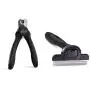 Gorilla Grip Pet Nail Clipper and Pet Grooming Brush, Both in Black Color, Clipper Includes Built in Nail File, Brush Reduces Shedding, 2 Item Bundle Gorilla Grip Pet Nail Clipper and Pet Grooming Brush, Both in Black Color, Clipper Includes Built in Nail File, Brush Reduces Shedding, 2 Item Bundle