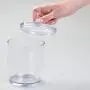mDesign Tall Plastic Pet Storage Canister Jar with Lid - Holds Dog/Puppy Food, Treats, Toys, Medical, Dental and Grooming Supplies - Medium - 3 Pack - Clear mDesign Tall Plastic Pet Storage Canister Jar with Lid - Holds Dog/Puppy Food, Treats, Toys, Medical, Dental and Grooming Supplies - Medium - 3 Pack - Clear