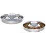 Pro Select Stainless Steel Multi Puppy Pan Litter Feeder Dish Dog Bowl Saucer Choose Size