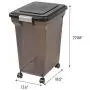 IRIS Premium Airtight Pet Food Storage Container, Smoke IRIS Premium Airtight Pet Food Storage Container, Smoke
