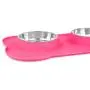 Internets Best Bone Dog Bowl Set - Double Stainless Steel Pet Food Water Bowls - No Spill Silicone Stand Internets Best Bone Dog Bowl Set - Double Stainless Steel Pet Food Water Bowls - No Spill Silicone Stand