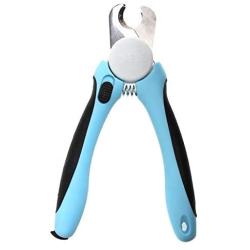 Osama Dog & Cat Pets Nail Clippers and Trimmers - with Safety Guard to Avoid Over Cutting, Free Nail File, Razor Sharp Blade - Professional Grooming Tool for Large and Small Animals