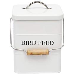 Geyecete Bird Feeder,Bird Food Jar Pet Food Storage Airtight Food Storage Container