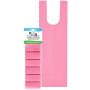 Doggie Walk Bags Large Dog Waste Bags on a Roll with Easy Tie Handles, Extra Thick and Strong Poop Bags, 72 Count, Scented, 5.5 x 5.5 x 17 Inches, Pink/Scented (THB6-PNK)