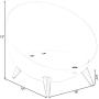 PawsMark Plastic Bowl Shaped Chair Sofa Sleeping Bed House Lounge for Cats