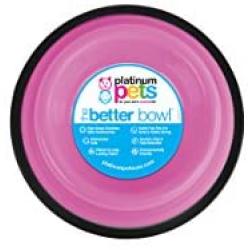 Platinum Pets Non-Embossed Non-Tip Stainless Steel Cat/Dog Bowl