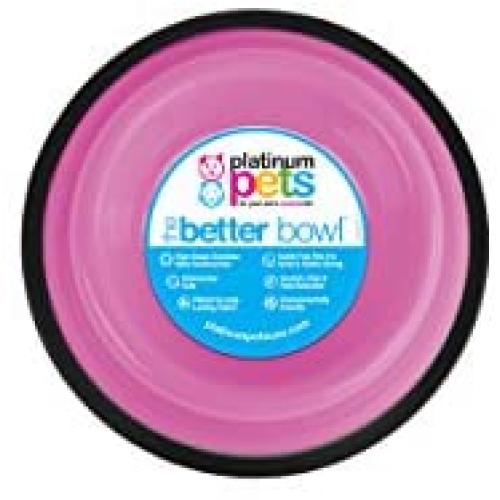 Platinum Pets Non-Embossed Non-Tip Stainless Steel Cat/Dog Bowl