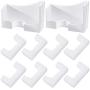 Honoson 8 Pieces Pet Fountain Foam Filter Replacement Pre Foam Replacement Filters Replacement Foam Filter with 2 Pieces Holder Pre-Filters Compatible with PETKIT EVERSWEET