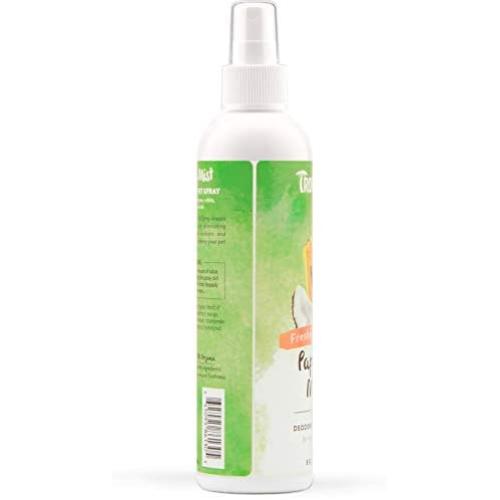 TropiClean Deodorizing Sprays for Pets, Made in USA - Made in USA - Helps Break Down Odors to Effectively Deodorize Dogs and Cats, Paraben Free, Dye Free