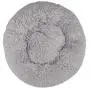 Mind Reader Plush Faux Fur Donut Pet Cuddler, Shaggy Round Comfortable Bed for Dogs, 23'' x 23'', Gray Mind Reader Plush Faux Fur Donut Pet Cuddler, Shaggy Round Comfortable Bed for Dogs, 23'' x 23'', Gray