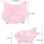 ljfjf Cat Bowls,3PCS Cat Bowl Set Non Slip Cat Bowls Durable Cat Food Bowl Plastic Cat Shaped Pet Water Bowl Pink/White/Gray for Cats and Puppys (Color : -)