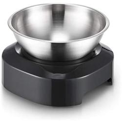 Elevated Cat Bowl, Cat and Small Dog Food Bowl Stand, 15° Tilted Raised Cat Food and Water Bowls, Stainless Steel Cat Food Bowls, Non Slip No Spill, Healthy Eating Posture and Ergonomics for Pets