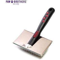 Ryans Pet Supplies Paw Brothers Flat Slicker Brush for Dogs, Medium, 3.5 in x 1.625 in