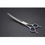 Professional Dog/Pet Grooming Shear Scissors 8.0'' Stainless Steel 440C Japanese Process (8.0'' Curved Blue Diamond)