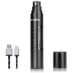 Dog Nail Grinder – 2 Speeds Pet Nail Clipper – USB Rechargeable Electric Nail Trimmer – 3 Polisher Ports for Dog and Cats Nail Cutter – Low Noise Trimming with LED Light Grooming Scissors Tool