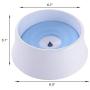 WishLotus Dog Water Bowl with Floating Disk Spill Proof Water Bowl,Anti-Overturn/Anti-Dust/Anti-Choking Anti-Overflow Bowl to Slow Down Drinking Speed for Dogs and Cats, 1200ML