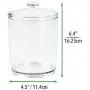 mDesign Tall Plastic Pet Storage Canister Jar with Lid - Holds Dog/Puppy Food, Treats, Toys, Medical, Dental and Grooming Supplies - Medium - 6 Pack - Clear mDesign Tall Plastic Pet Storage Canister Jar with Lid - Holds Dog/Puppy Food, Treats, Toys, Medical, Dental and Grooming Supplies - Medium - 6 Pack - Clear