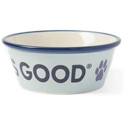 Life is Good Dog Bowl, Beach Blue, One Size