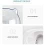 Double Pet Bowls,15°Tilted Design Food Dishes, PC Material Non-Toxic Drop Resistant Feeding Cup Raised with Stand