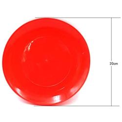 Plastic Flying Disc, Dog Frisbee Training Toys Flying Discs Flyer Silicone for Big Small Dogs Soft Tooth Resistant Rubber 1 Pack, 8.7'' Diameter Large Flying Disc Frisbee