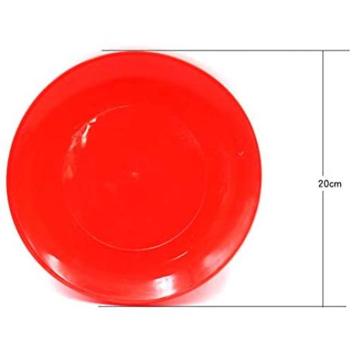 Plastic Flying Disc, Dog Frisbee Training Toys Flying Discs Flyer Silicone for Big Small Dogs Soft Tooth Resistant Rubber 1 Pack, 8.7'' Diameter Large Flying Disc Frisbee