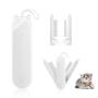 Cat Dog Hair Brush for Deshedding Double Sided Pet Grooming Tool for Long & Short Haired Dogs Effectively Remove Mats, Tangles, Loose Hair, Undercoat Treatment and Massage 2 In 1 with Stainless Edge
