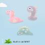 ocijf179 Cats Toy 3Pcs Plush Snake Dinosaur Catmint Catnip Anti-bite Pets Cats Kitten Chewing Toy - Green Fish 3Pcs