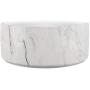Awesome eMERCHency White Marble Stone Dog Bowl 7'' x 3'' Ceramic Pet Dog Marble Dish