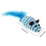 Aopiu 5 Pcs/Set Interactive Pet Cat Toys, Cat Stick Wand Feather Bell Sisal Mouse Mice