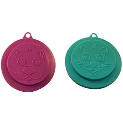 Set ofGood Living Set of 2 Pet Food Covers Meaure Inner Ring 3 Inch, Outer Ring 3.5 Inches