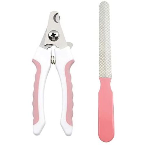 EnYL Dog Nail Clippers Trimmer Set with Safety Guard to Avoid Over-Cutting,Professional Grooming Tools for Dog Cat Rabbit