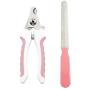 EnYL Dog Nail Clippers Trimmer Set with Safety Guard to Avoid Over-Cutting,Professional Grooming Tools for Dog Cat Rabbit