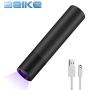 Beike Rechargeable UV Flashlight, Black Light UV Light, 365nm Mini Ultraviolet Blacklight Pet Urine Detector for Dog/Cat Urine, Dry Stains and Bed Bug
