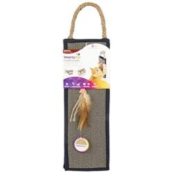 SmartyKat, Clever Claws, Cat Scratch Mat, Hanging Carpet Scratcher, Triple Panel, Foldable, Convertible, Reversible