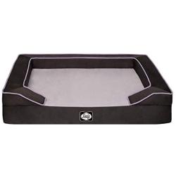 Sealy Dog Bed Lux Lavender | Lavender Infused Memory Foam Dog Bed, Orthopedic Foam Base, Washable Cover, Non-Slip Bottom