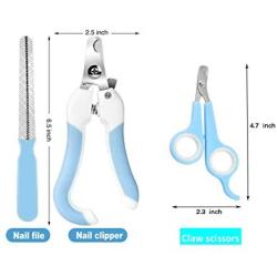FlyInk Dog & Cat Pets Nail Clippers and Trimmers—with Safety Guard to Avoid Over Cutting, Professional Grooming Tool for Large and Small Animals