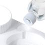 TENINYU 2 in1 Double Cat Bowls 500ml Pet Automatic Water Dispenser Detachable Cat Feeder Bowl No-Spill Pet Food Water Bowls for Cats and Small Dog