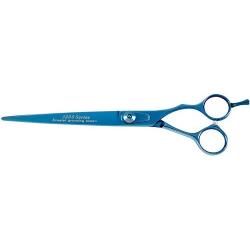Master Grooming Tools 5200 Blue Titanium Shears — High-Performance Shears for Grooming Dogs - Straight, 7½''