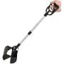 Mr. Peanuts 32'' Tall Profile Pooper Scooper, Heavy Duty Aluminum Frame & ABS Plastic Bin, Durable Double Spring Clamp, Lightweight Design, Simple One Step Assembly