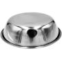 Bac-kitchen 4 Pcs Stainless Steel Dog and Cat Food Dish/Bowls, Shallow Cat Dish, Neater Feeder Extra Replacement Bowl -Metal Food and Water Dish, for Small Dogs and Cats,12oz