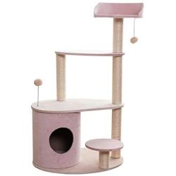 LXHONG Cat Activity Tree Bouncy Ball Observation Deck Three-Story Platform Cat Activity Tree Big cat Tower Sisal Living Room Balcony