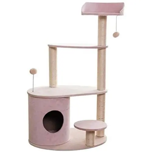 LXHONG Cat Activity Tree Bouncy Ball Observation Deck Three-Story Platform Cat Activity Tree Big cat Tower Sisal Living Room Balcony