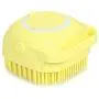 yimea Pet Grooming Brush Bath Brush- Pet Massage Brush Shampoo Dispenser-Soft Silicone Brush Rubber Bristle for Dogs and Cats Shower Grooming