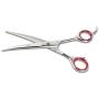 Laazar 7.5” Curved Dog Grooming Scissors with Storage Case| Sharp Pet Groomer Shears for Cats and Dogs | Premium Stainless Steel | Hair Grooming Tools and Supplies for Pets